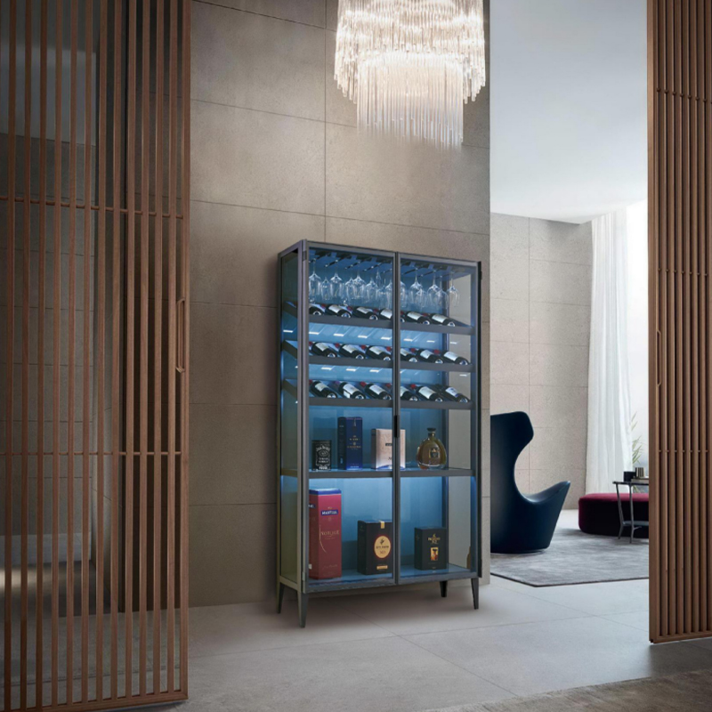 In open-plan kitchens, how can sideboards serve as a key element for visual transition and functional connection?